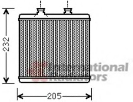 Радиатор печки MB C-class (W204)/E-class (W212) 07-16 Van Wezel 30006472