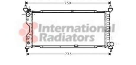 Радіатор охолодження Opel Combo 1.7D 94-01/ Corsa 1.5-1.7D 93-00 Van Wezel 37002185 (фото 1)