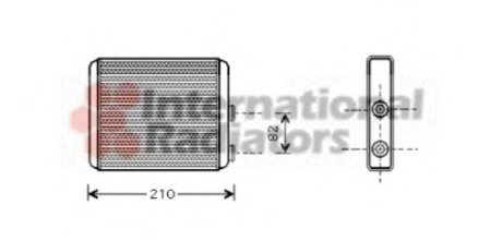 Радиатор печки Opel Meriva A 03-10 Van Wezel 37006353