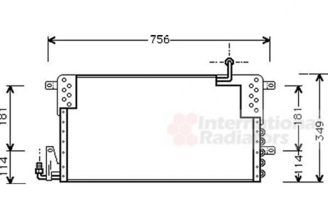 Радіатор кондиціонера VW Passat (B3/B4) 88-97 Van Wezel 58005161