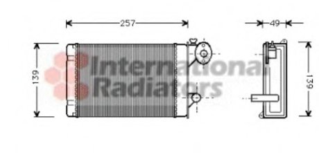 Радіатор пічки VW T3 79-92 Van Wezel 58006062