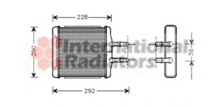 Радіатор пічки Daewoo Lanos/Leganza/Nubira 97- Van Wezel 81006027 (фото 1)