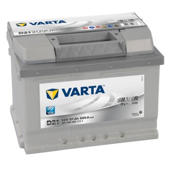 Акумулятор 61Ач 600А -/+ 242*175*175 Silver Dynamic D21 VARTA 561400060