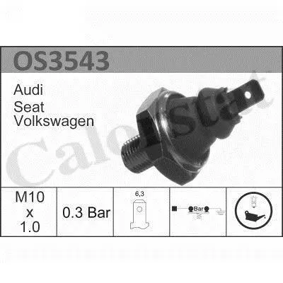 Датчик тиску оливи LT 2.5TDI (AGX/ANJ/APA/BBE/BBF) Vernet OS3543 (фото 1)