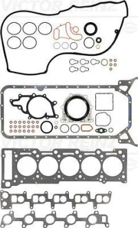 Повний комплект прокладок двигуна MERCEDES C T-MODEL (S203), C (W203), CLK (C209), E T-MODEL (S210), E T-MODEL (S211), E (VF210), E (VF211), E (W210), E (W211), G (W461), G (W463) 2.7D 07.99-07.09 VICTOR REINZ 01-35160-01