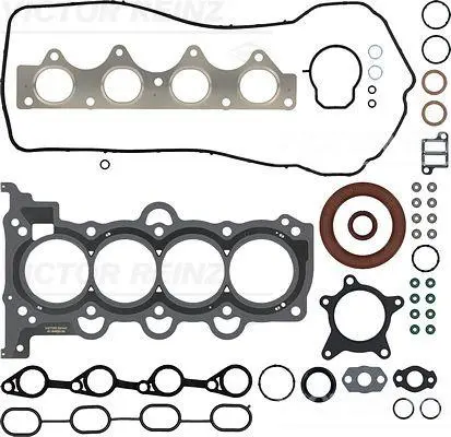 Повний комплект прокладок двигуна HYUNDAI ACCENT IV, ELANTRA IV, I20 I, I30, IX20 KIA CARENS III, CEE\'D, CERATO I, CERATO II, CERATO KOUP II, PRO CEE\'D, SOUL I 1.4-1.6LPG 05.06-07.19 VICTOR REINZ 01-54020-01 (фото 1)