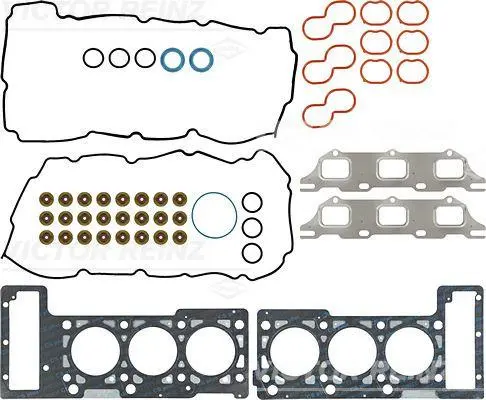 Комплект прокладок двигуна (верх) CHRYSLER 300C, 300M, CONCORDE, SEBRING DODGE AVENGER, CHARGER, INTREPID, JOURNEY, MAGNUM, STRATUS II 2.7/2.7ALK 10.97- VICTOR REINZ 02-10036-01 (фото 1)