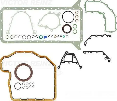 Комплект прокладок двигуна (верх) 620 DS CASE IH 140 VALMET 6900, 8000, 8000 LS, 8050, 8050 HI, 8050 LS, 8100, 8100 E, 8100 LS, 8150, 8150 HI, 8150 LS, 8200, 8200 E, 8350 HI, 8400, 8400 E VICTOR REINZ 02-42020-01 (фото 1)