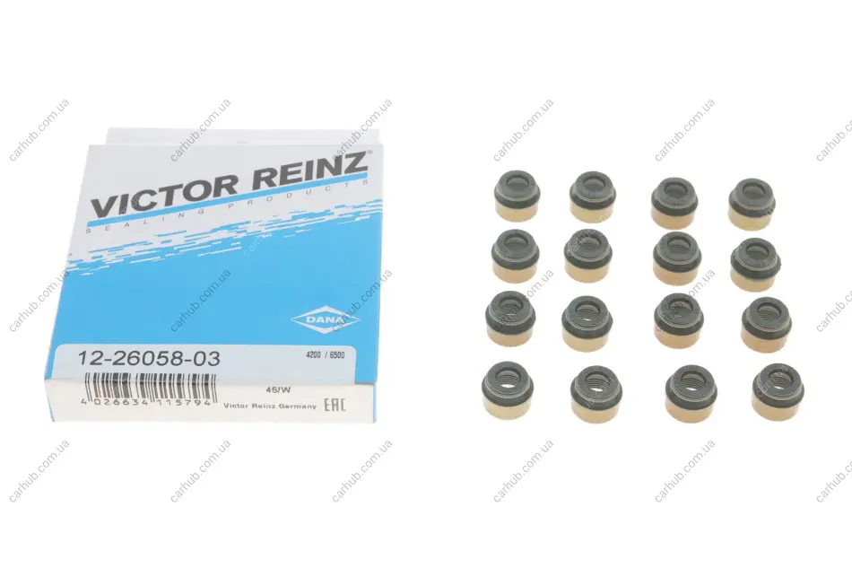 Сальник клапана (впуск/випуск) VW Golf/BMW 3 (E46)/Audi A6 -05 (d=7) (к-кт 16шт.) REINZ VICTOR REINZ 12-26058-03 (фото 1)