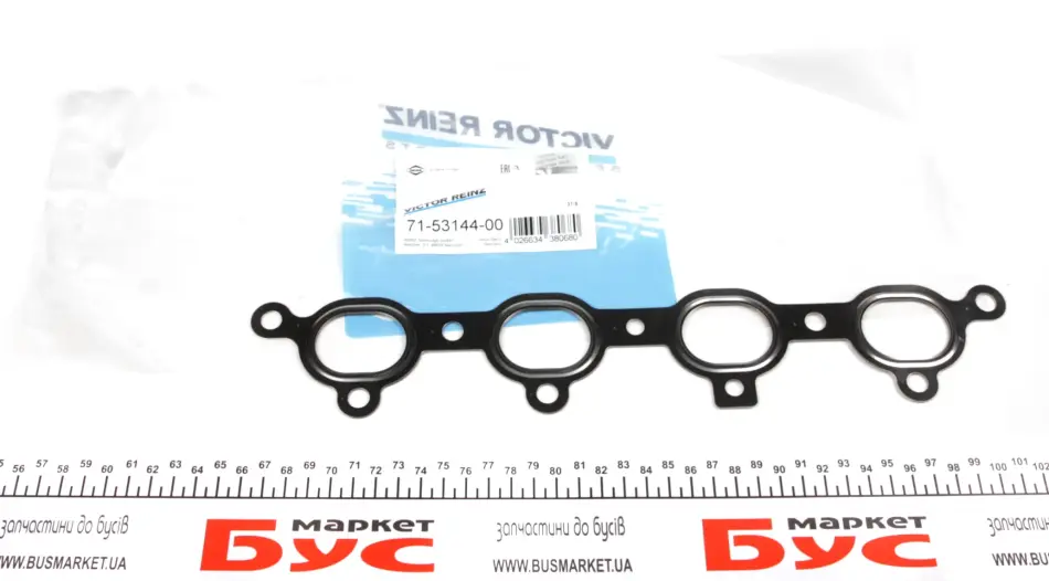 Прокладка колектора випускного Opel Combo 1.7 DTI 01- (металева) VICTOR REINZ 71-53144-00 (фото 1)