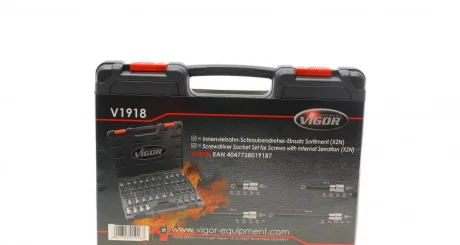Набір головок 1/2" зі вставками XZN 26 од. VIGOR V1918