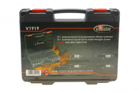 Набір головок 1/2" зі вставками Hex 30 од. VIGOR V1919