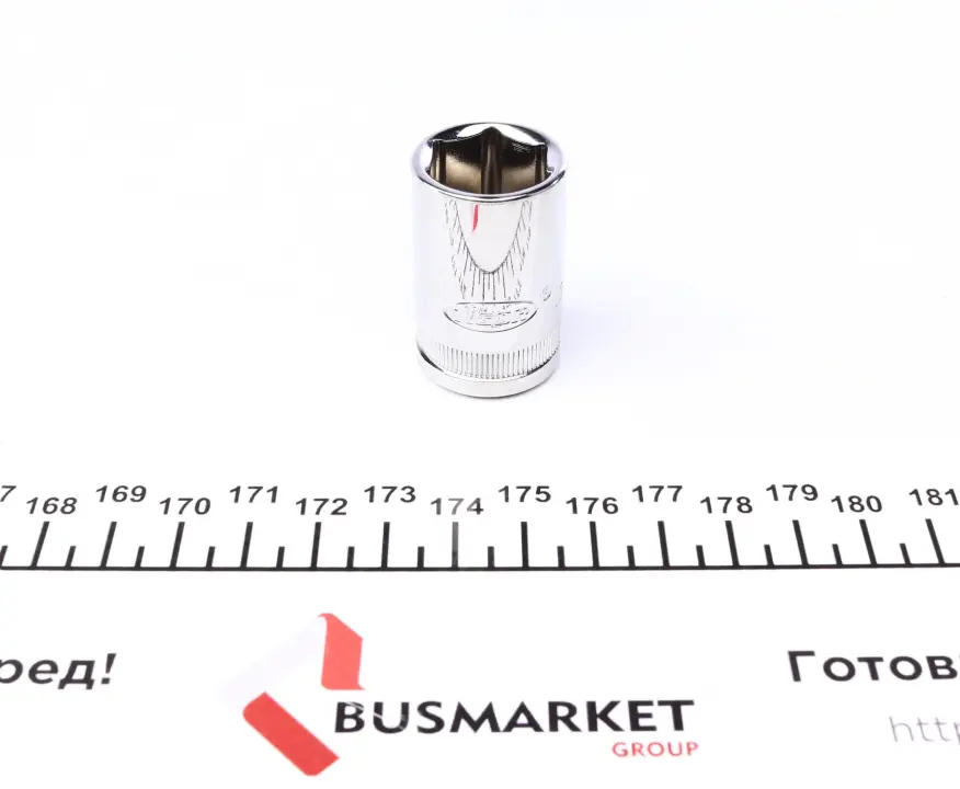 Головка торцева 1/2" 17 мм (хромована) VIGOR V2563N (фото 1)