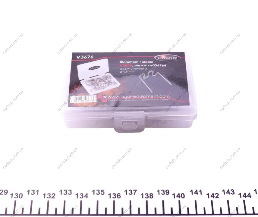 Скоба U-профіль Ø0,6 mm 100 од. (замінено на N) VIGOR V3676 (фото 1)