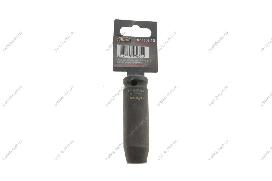 Головка торцева ударна 1/2" 10 мм Long 82 мм VIGOR V5550L-10 (фото 1)
