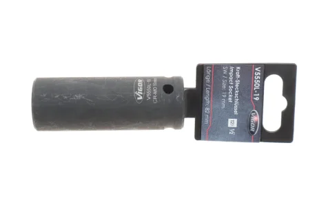 Головка торцева ударна 1/2" 19 мм Long 85 мм VIGOR V5550L-19