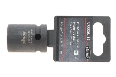 Головка торцева ударна 1/2" 19 мм VIGOR V5550S-19