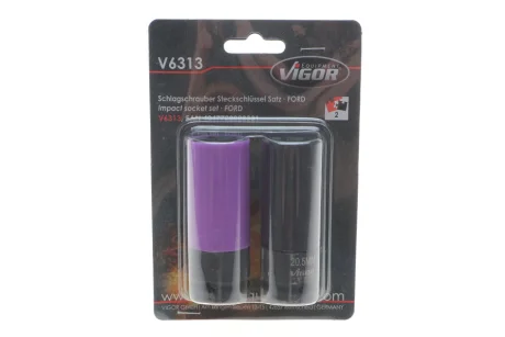 Набір ударних головок 1/2" для шиномонтажу 20,5-21,5 мм VIGOR V6313