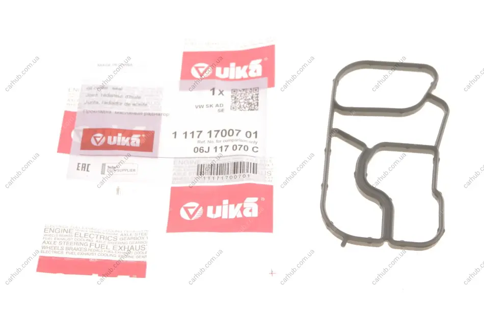 Прокладка радіатора масляного VW T5/T6 2.0 TSI 11- VIKA Vika 11171700701 (фото 1)