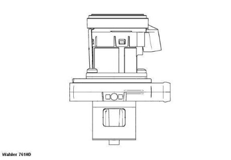 Клапан EGR MB Sprinter 2.2CDI OM646 06- WAHLER 7610D