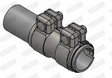 З\'єднувач труб (60,5x95 мм) VOLVO C30, C70 II, S40 II, S60 II, S80 II, V40, V50, V60 I, V70 III, XC40, XC60 I, XC70 II, XC90 I, XC90 II AUDI A1, A3, A4 B5, A5, A6 ALLROAD C7, A6 C6 1.2-6.0 05.89- WALKER WALK82166 (фото 1)