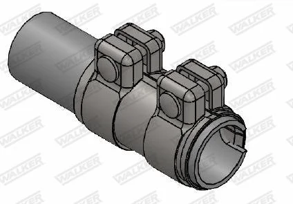З\'єднувач труб (60,5x95 мм) VOLVO C30, C70 II, S40 II, S60 II, S80 II, V40, V50, V60 I, V70 III, XC40, XC60 I, XC70 II, XC90 I, XC90 II AUDI A1, A3, A4 B5, A5, A6 ALLROAD C7, A6 C6 1.2-6.0 05.89- WALKER WALK82166