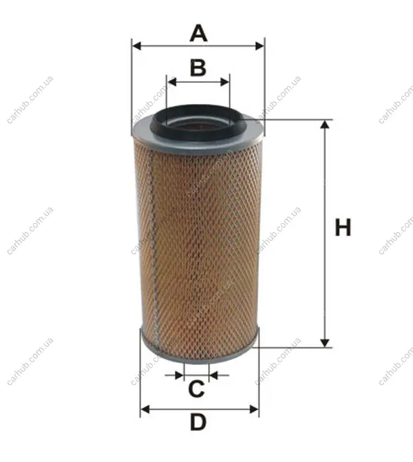 Фільтр повітряний MB 207-410D WIX FILTERS 42169E (фото 1)
