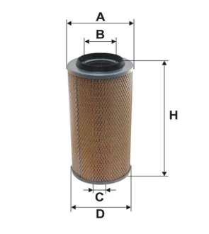 Фільтр повітряний MB 207-410D WIX FILTERS 42169E