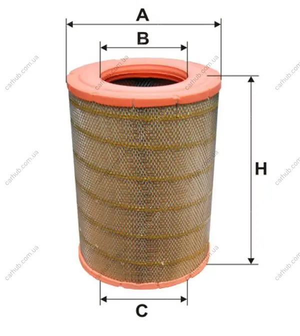 Фільтр повітрянийScania G/P/R/T/4-series 96- WIX FILTERS 93091E (фото 1)