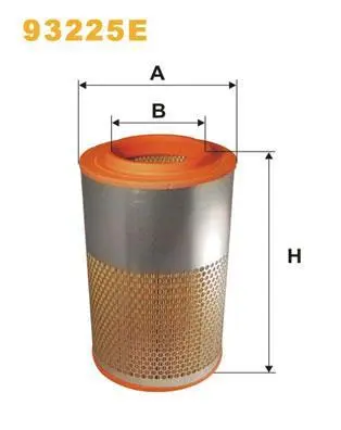 Фільтр повітряний - фільтруючий елемент (x368) DAF 45 5880 05.91-12.00 WIX FILTERS 93225E (фото 1)