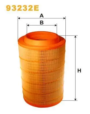 Фільтр повітряний - фільтруючий елемент (x414) IVECO EUROCARGO I-III, MAGIRUS 5883 09.00- WIX FILTERS 93232E (фото 1)