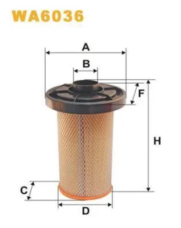 - фільтруючий елемент (x294) CITROEN C25 PEUGEOT J5 2498/2500 09.81-07.94 WIX FILTERS WA6036
