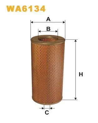 Фільтр повітряний (Фільтр вставка) TOYOTA HIACE IV 2.0/2.4/2.4D 08.87-12.04 WIX FILTERS WA6134 (фото 1)
