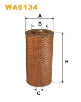 Фільтр повітряний (Фільтр вставка) TOYOTA HIACE IV 2.0/2.4/2.4D 08.87-12.04 WIX FILTERS WA6134