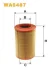 Фільтр повітряний (фільтр вставка) CITROEN JUMPER I, JUMPER II FIAT DUCATO HUMMER HUMMER H1 PEUGEOT BOXER 230A2.000-XUD9TE 01.92- WIX FILTERS WA6487 (фото 1)