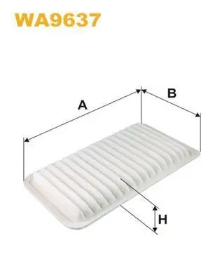 Фільтр повітряний (фільтруючий елемент) DAIHATSU CUORE VI, TREVIS 1.0 05.03- WIX FILTERS WA9637 (фото 1)