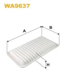 Фільтр повітряний (фільтруючий елемент) DAIHATSU CUORE VI, TREVIS 1.0 05.03- WIX FILTERS WA9637
