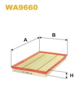 Фільтр повітряний BMW X5 (E70) 3.0i/si N52 06-10 WIX FILTERS WA9660