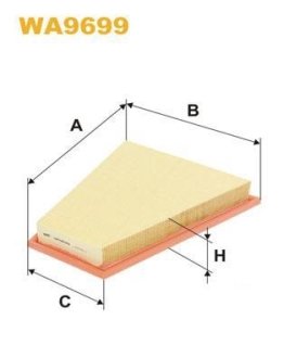 Фільтр повітряний BMW 5 (F10/F11)/ X1 (E84) 1.6-3.0 N20 09-17 WIX FILTERS WA9699