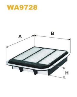 Фільтр повітряний (фільтруючий елемент) MITSUBISHI GRANDIS 2.0D 09.05-03.10 WIX FILTERS WA9728