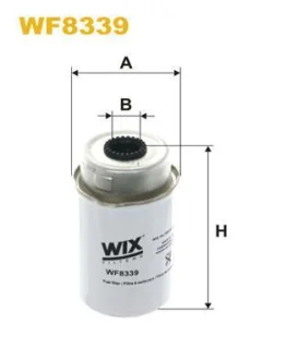 Паливний фільтр FORD TRANSIT 2.0D/2.4D 01.00-05.06 WIX FILTERS WF8339