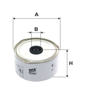 Фото фільтр паливний WIX FILTERS WF8447 Фільтр паливний WIX FILTERS WF8447