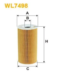 Масляний фільтр CHRYSLER GRAND VOYAGER V, VOYAGER V JEEP CHEROKEE, WRANGLER III LANCIA VOYAGER 2.8D 11.04- WIX FILTERS WL7498