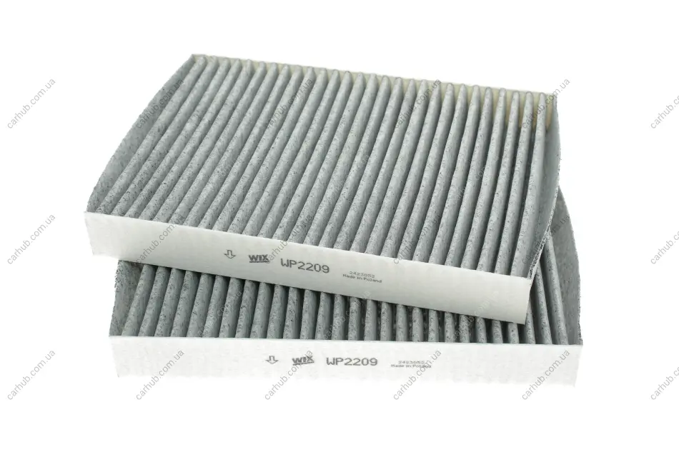 Фільтр салону BMW 5 (G30/F90)/7 (G11/G12) 15- (вугільний) (к-кт 2 шт.) WIX FILTERS WP2209 (фото 1)