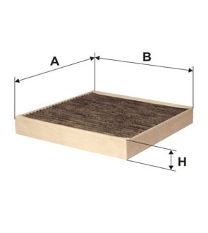 Фильтр салона угольный WIX FILTERS WP9107