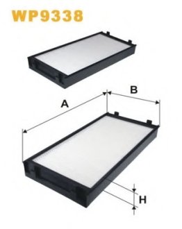 Фільтр салону BMW X5 (E70/F15/F85)/X6 (E71/E72/F16/F86) 2.0-4.8 06-19 (к-кт 2шт.) WIX FILTERS WP9338
