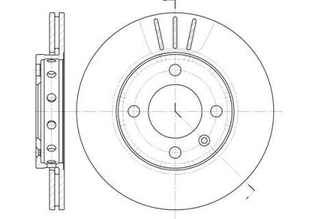 Тормозной диск перед. VW Polo/Lupo 94-05 (239x18) WOKING D6426.10