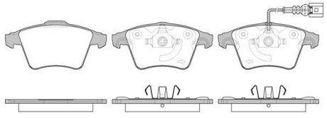 Тормозные колодки пер. T5 03- (R16) WOKING P11453.11