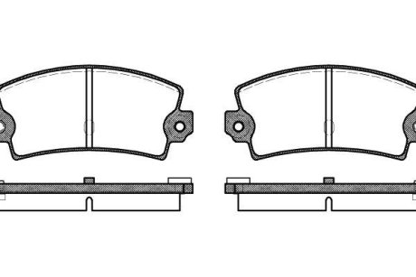 Гальмівні колодки зад. С300/FOCUS II/MAZDA 3/5/ESPACE I/C70/C30 1.6-2.7 03-12 WOKING P1213.36