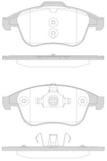 Гальмівні колодки пер. Scenic/Megane 09-16/Clio 13-21 (ATE) (155,3x63x18) WOKING P12503.30